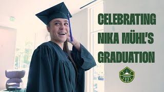 Celebrating Nika Mühl's UConn graduation