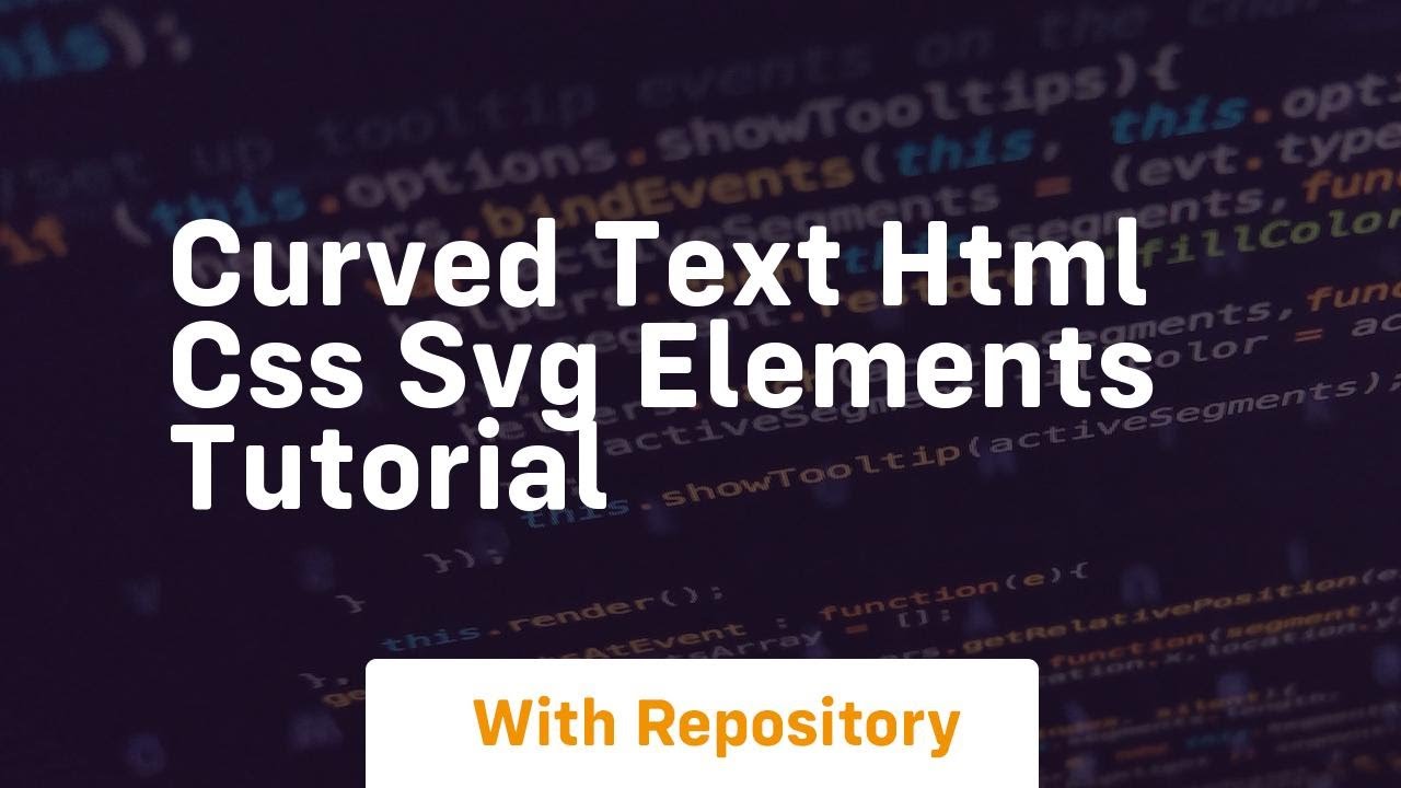 Curved text html css svg elements tutorial - YouTube image.