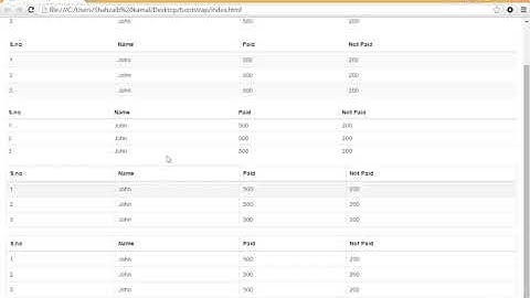 BELAJAR BOOTSTRAP BAG. 9 : MEMBUAT TABEL DENGAN BOOTSTRAP
