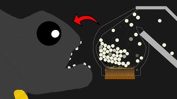 Algodoo | Crazy Popcorn Factory.    クレイジーなポップコーン工場。