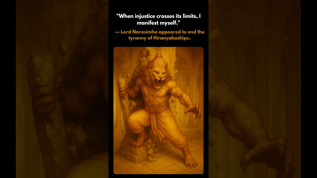 "When injustice crosses its limits, I manifest myself."