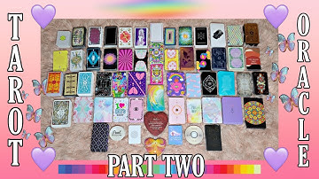 My Tarot & Oracle Collection ( Part Two ) 🌈🤸🏾‍♀️🌻💜🦄🐆🧜🏾‍♀️💫💦🕊