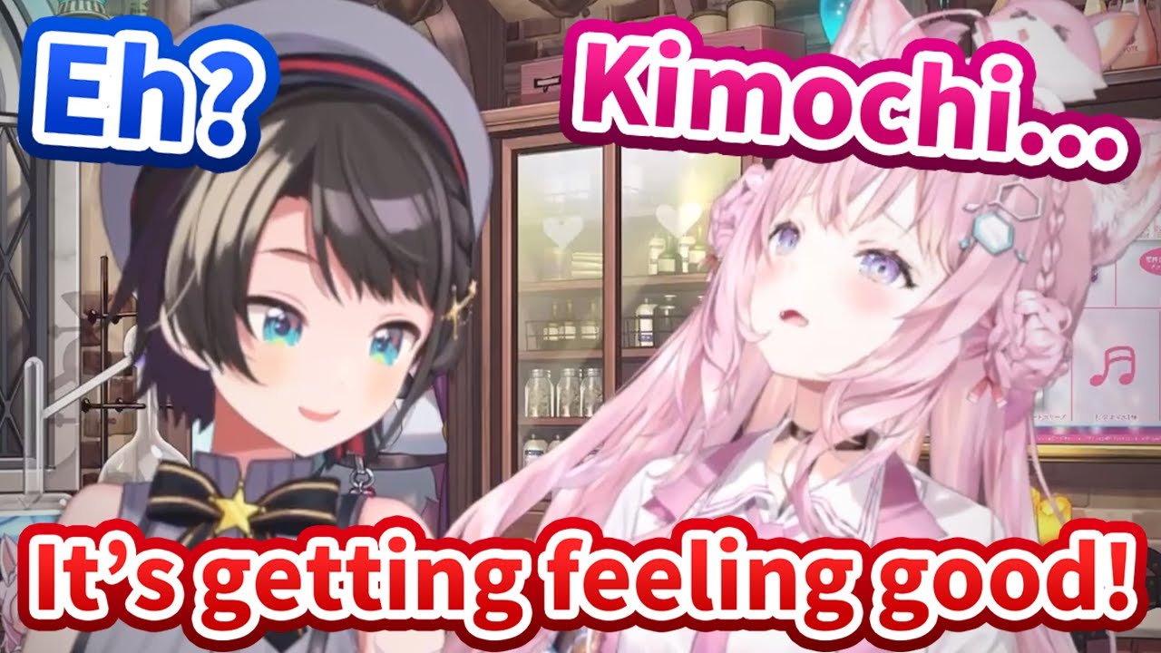 Subaru massages Koyori's feet with a pen [Hololive/Eng sub]