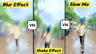 🔥Slow Mo , Shake & Blur Effect | VN video editor telugu screenshot 4