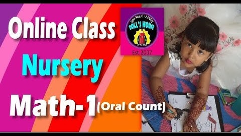 Nursery Math Class/book:new countdown primer B/Dolls House School/Lesson 1