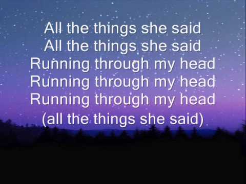 t.A.T.u all the things she said lyrics