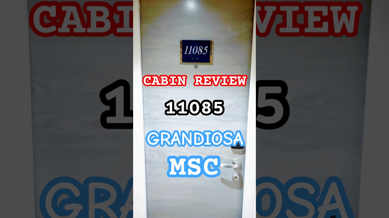Would I Book MSC Grandiosa Cabin 11085 Again?🚢 #msc #mscgrandiosa #cruiseship #cabintour #shorts