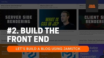 Build a blog using #JAMstack #2 -Build the Front End  #reactjs #nextjs