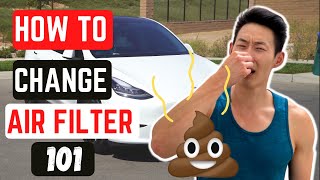 How to CHANGE TESLA Model 3/Y Cabin Air Filter (It's not THAT easy...)