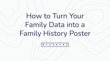 Webinar: How to Create a MyCanvas Family History Poster (No Ancestry Account Required)