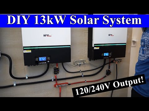 diy 13kw 48v offgrid solar system how to build it from scratch
