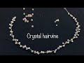 Crystal hairvine | DIY | How To Make simple hairvine | Headband