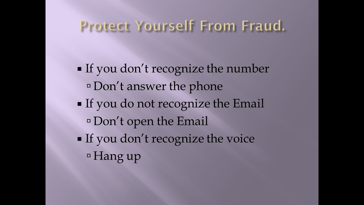 The Most Popular Scams and How to Avoid Them - YouTube