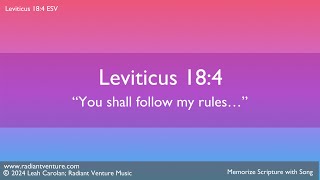 You Shall Follow My Rules (Leviticus 18:4 ESV) - Memorize Scripture with Song [CHORDS BELOW]