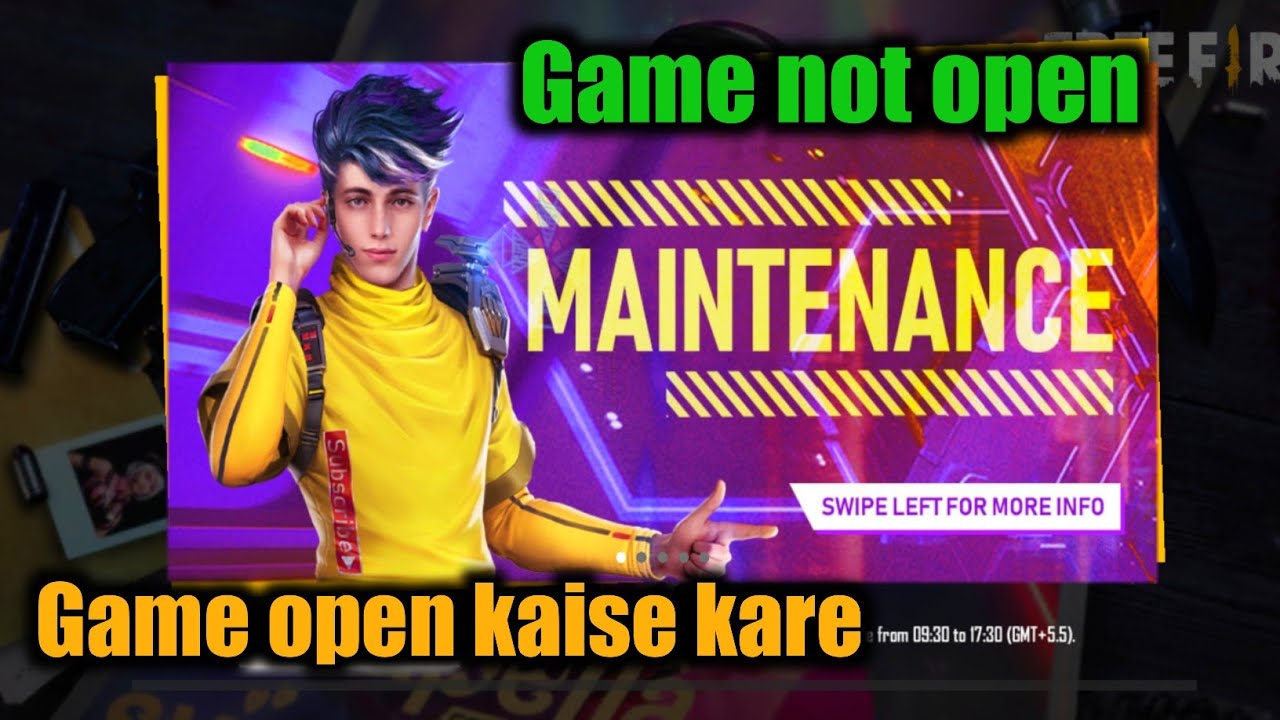 Free fire game not open maintenance break | 3 june server down maintenance break full details