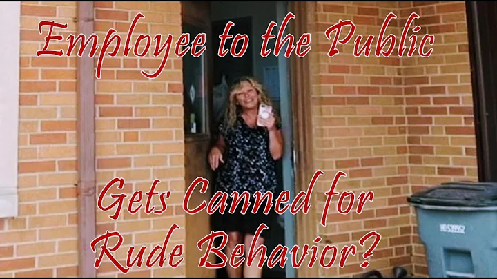 Public Servant gets terminated for Bad Behavior to...