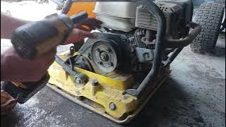How to change a belt on a wacker plate compactor Year 2007 wp1550