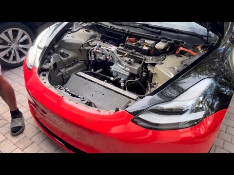 The best way to remove Tesla Model 3 front bumper - YouTube