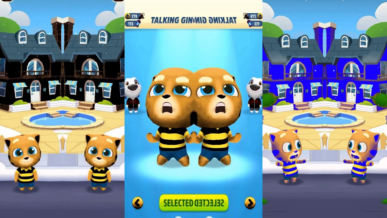 TALKING TOM GOLD RUN TALKING GINGER FUNNY MIRROR ANDROID GAMEPLAY IN NEW UPDATE