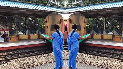 Magic of train at different beautiful location and Green Flag wave for all clear