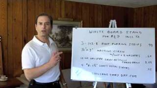 Whiteboard Stand for $95 or $8.16--Your Dry Erase Board Easel http://bit.ly/kuNNDG Dry erase white board stands at the office supply store sell for $95 plus tax. I found all the materials needed to ...