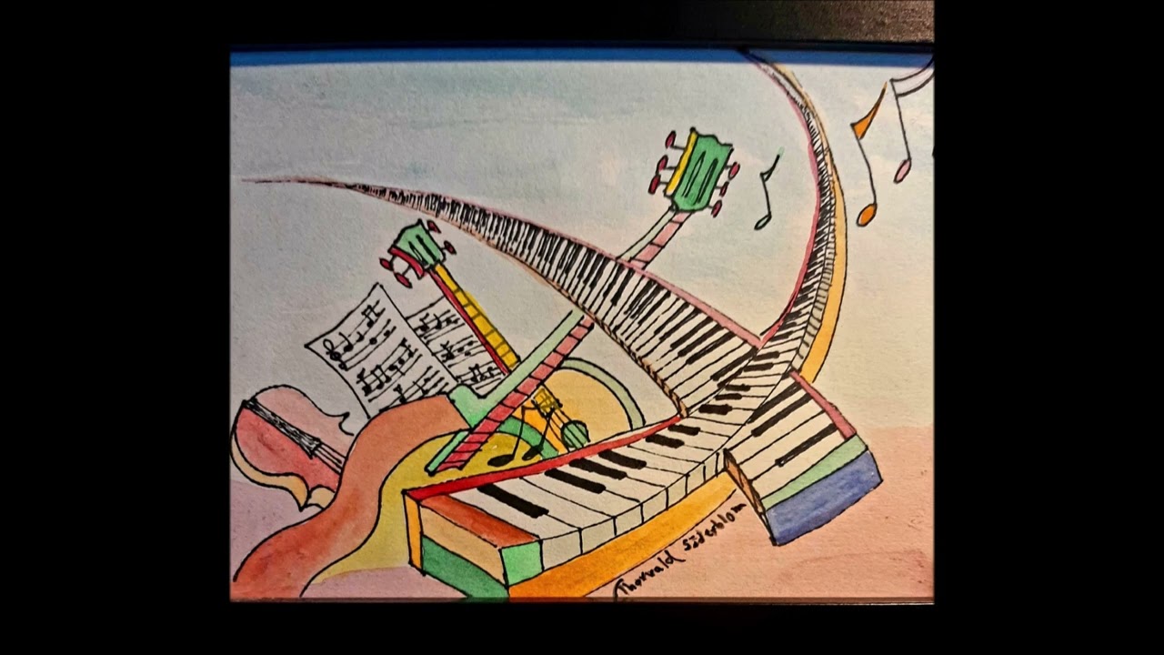 Keys, strat & beautiful art