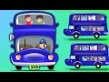 Les des roues sur l'azur bus tournent en rond | Comptines pour enfants | compilation
