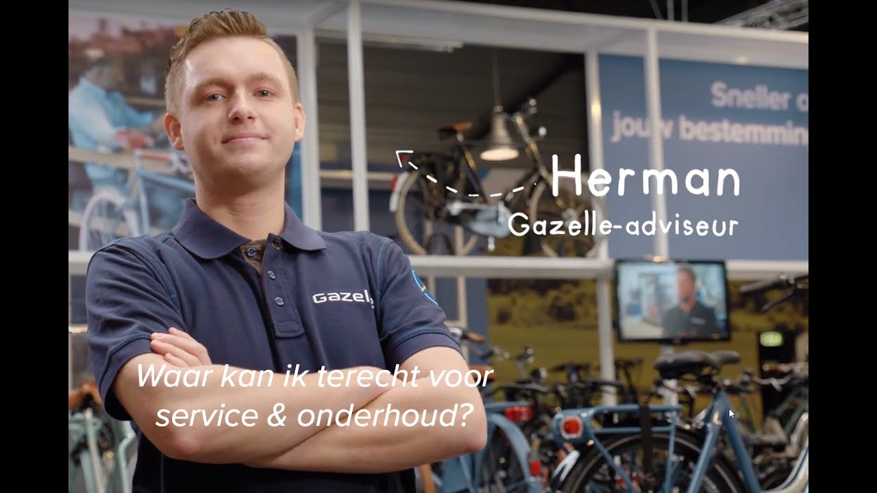 Waar kan ik terecht voor advies, onderhoud en reparaties voor mijn fiets?  Gazelle - YouTube
