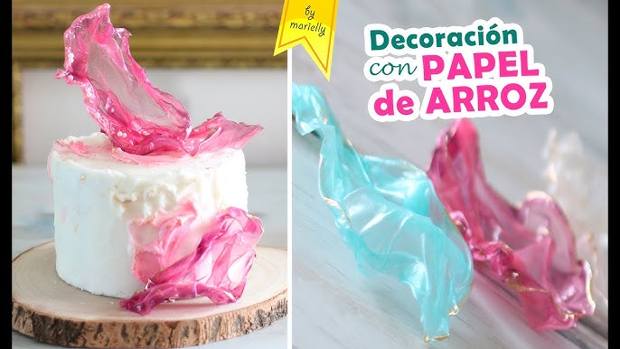 Vídeo-tutorial: Cómo hacer flores con wafer paper, oblea o papel de arroz -  Blog de recetas de María Lunarillos