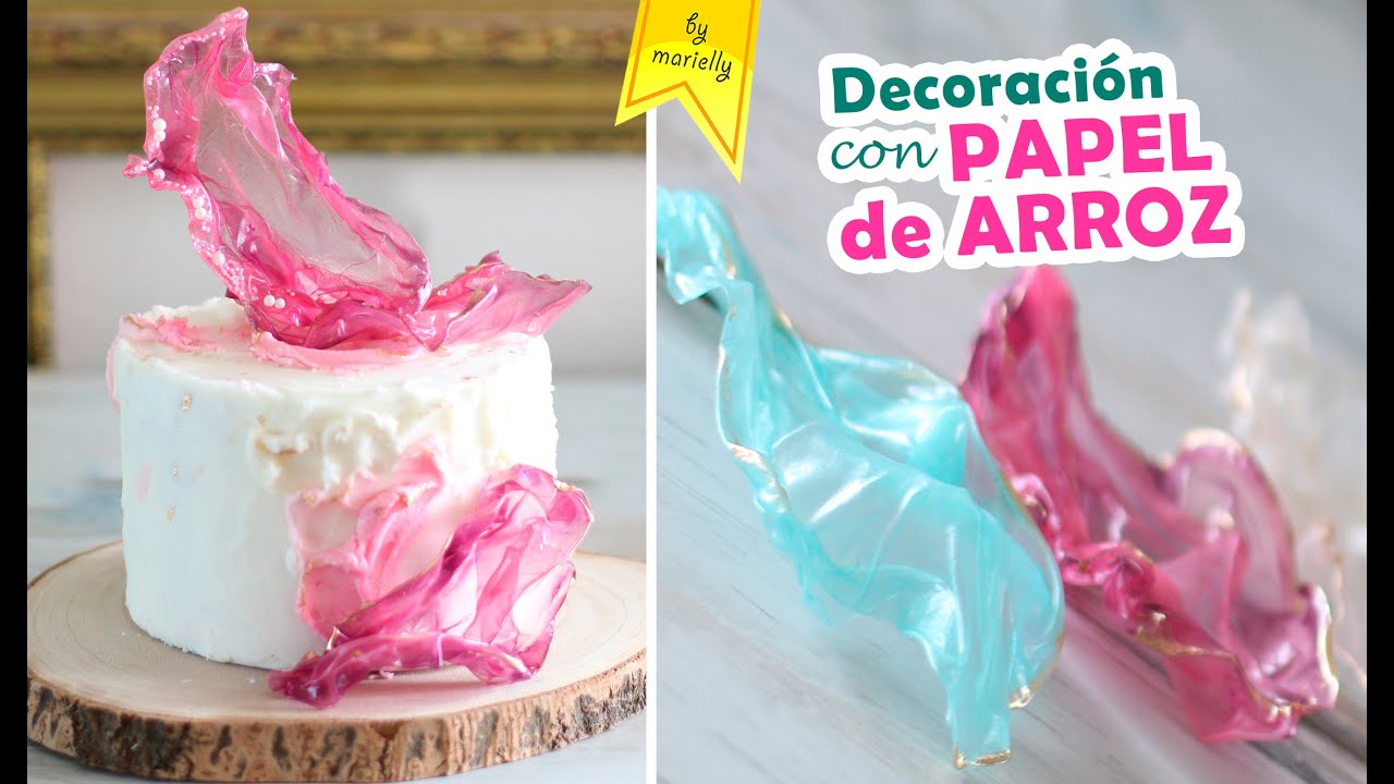 DECORACIÓN CON PAPEL DE ARROZ | DRAPEADO o VELA by Marielly - YouTube