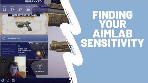 Finding your Aim Lab Sensitivity | Raptor X | Aimlab Quick tips 002
