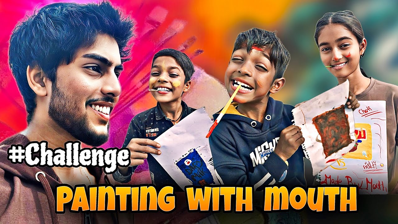 Painting with mouth 😳