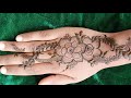 Easy simple mehndi designarabic ma.i design for back hand