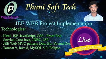 1. Java end to end full stack Web application development | Java mini project end to end development