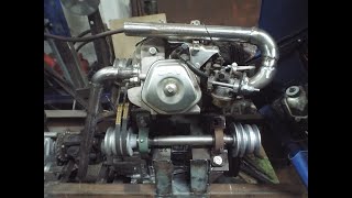 картинка: Перемещение глушака,бака и фильтра Установка сцепления и промвала