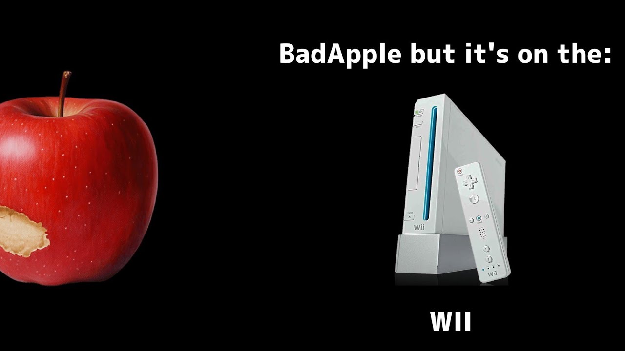 Bad apple but it's on the WII [Dolphin Emulator]
