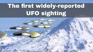 24th June 1947: The first widely-reported UFO sighting was made by private pilot Kenneth Arnold