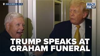 Full Video: President Donald Trump Speaks at Lindsey Graham Funeral in Washington, D.C.