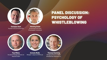 ECEC 2021 // Panel Discussion: Psychology of whistleblowing