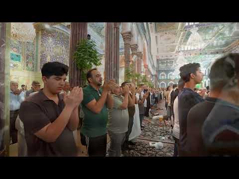 Following the path of Imam Hussain (peace be upon him) .. We head to prayer