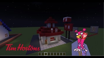 Minecraft Tutorial: How To Build A Tim Hortons (2021 City Build)