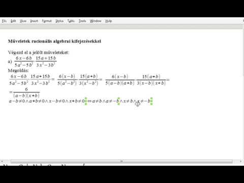 Videó: Hogyan Lehet Megoldani A Törtekkel Kapcsolatos Problémákat