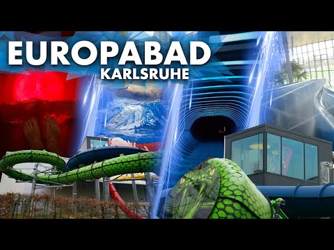 Die Wasserrutschen vom Europabad Karlsruhe | 4K Onride POV + Trailer