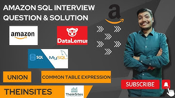 Amazon SQL Interview Question Easy Solution - Hindi | Datalemur | Union | CTE | sql tutorial