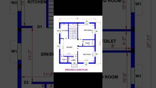 25x28 House Plan #bestbuildingplan #homedesign #civilengineering