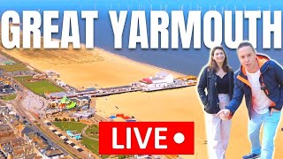 🔴 Great Yarmouth LIVE - Golden Mile Seafront TOUR & Sunday Chat
