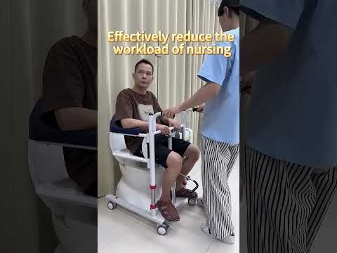 Product Link in Bio ( # 2309 ) ▶️4-in-1 Shower & Transport Hydraulic Patient Lift Nursing Chair