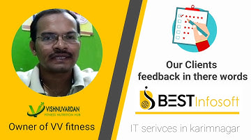 BESTinfosoft Web developer in karimnagar Our clients feedback in there words