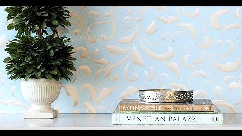 How to Stencil with Shading & Highlighting for a Dimensional Hand Painted Wall Design