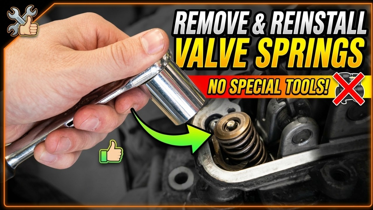 How to Remove & Reinstall Valve Springs with No Special Tools - YouTube